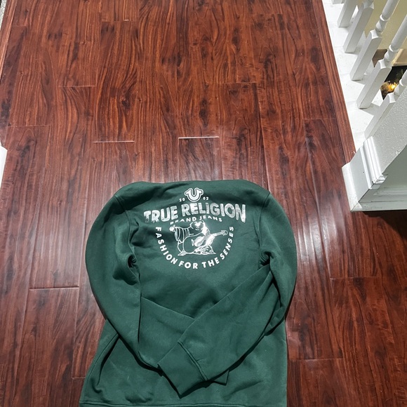 True Religion Forest Green Men's Sweater - Picture 2 of 2